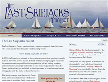 Tablet Screenshot of lastskipjacks.com